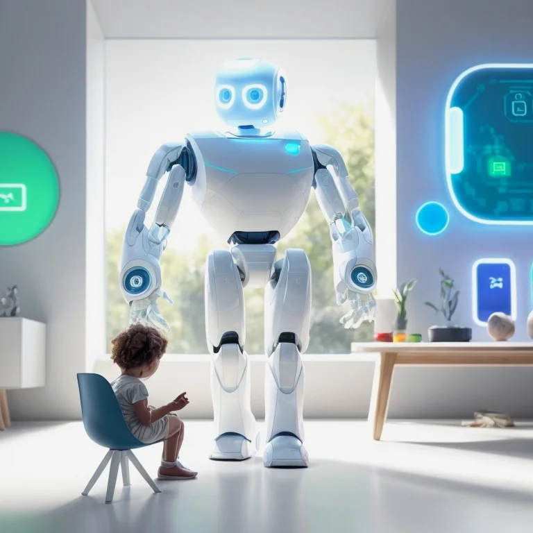 インタラクティブAIおもちゃで遊ぶ子供のイメージ